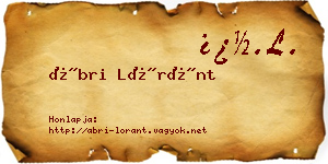 Ábri Lóránt névjegykártya